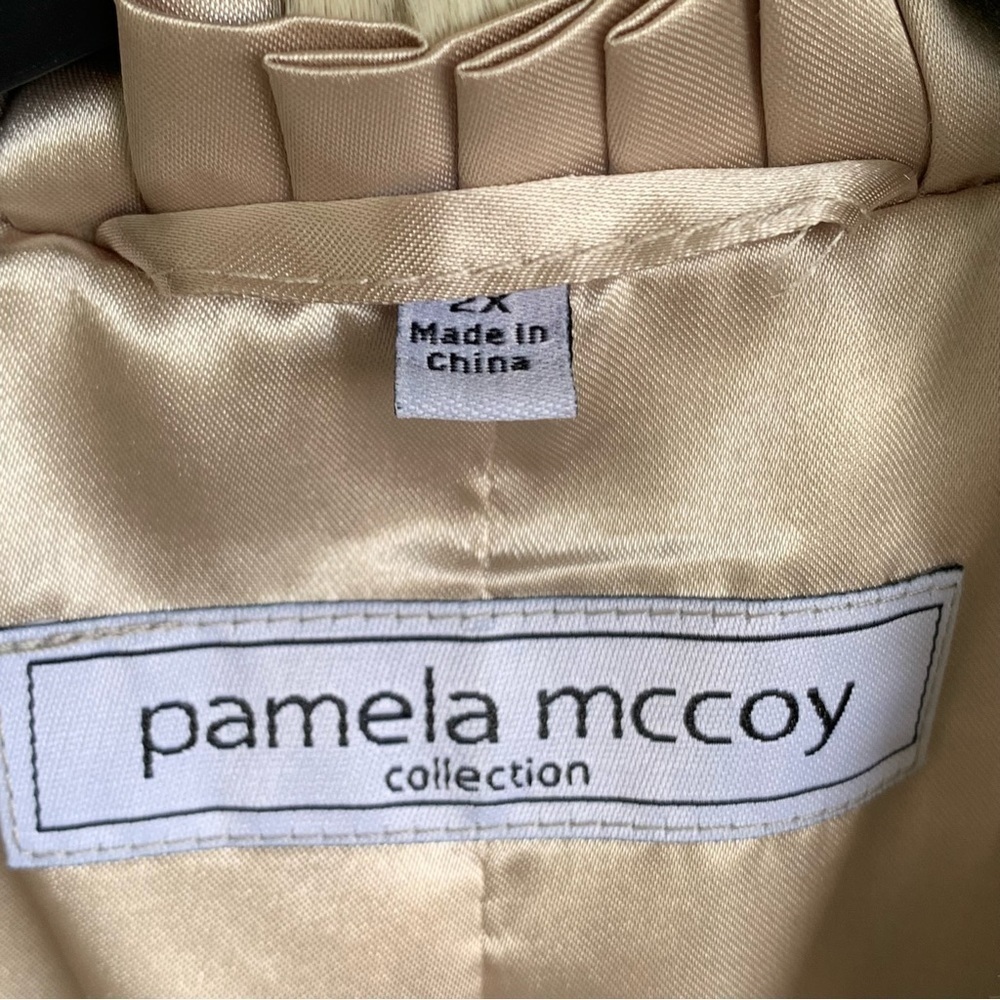🆕 Pamela McCoy Faux Fur Winter Coat Leopard Print - Picture 10 of 12